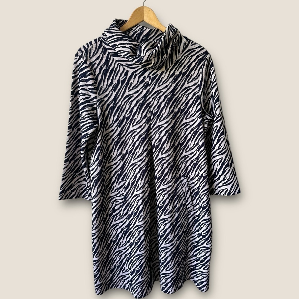 Tyler Boe Womens Striped Zebra Dress
